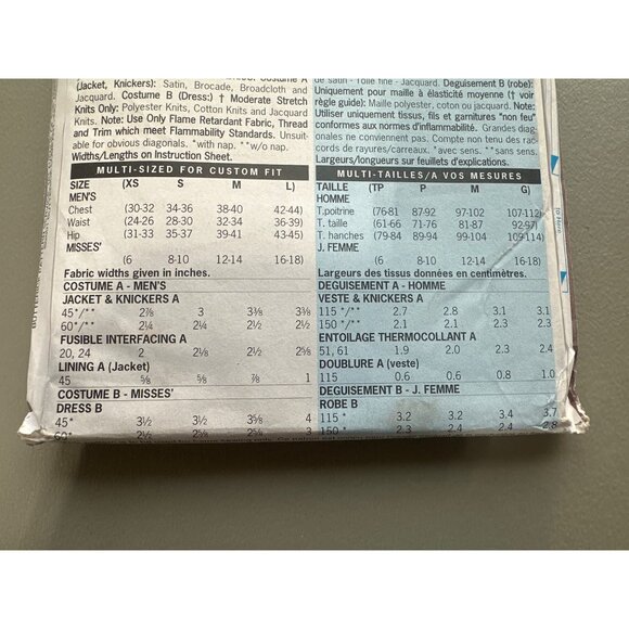 Y2K Butterick 3237 Costume Sewing Pattern Matador Flamenco Dress All Sizes UNCUT - Picture 5 of 7